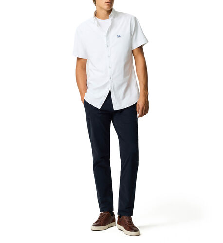 Gunn Oxford Sports Fit Shirt, BLANC