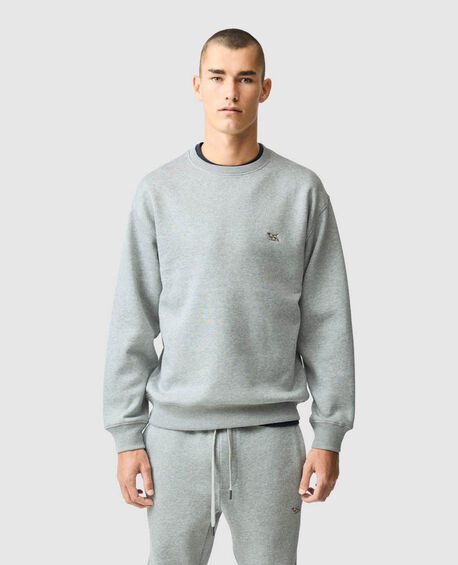 Otago Crew Neck Sweat, SLATE