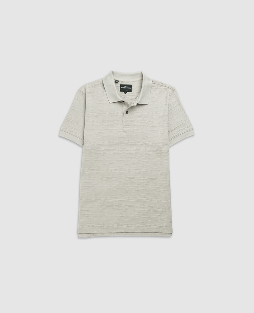 Banks Road Sports Fit Polo, STONE, Flat Lay