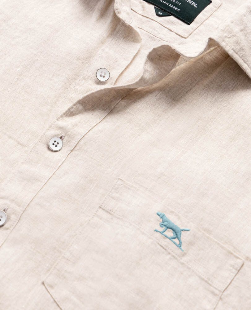 Cathedral Cove Sports Fit Shirt, OATMEAL, Detail 2