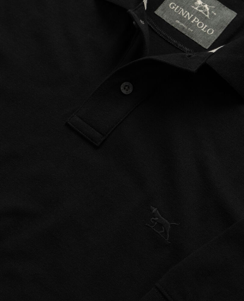 The Gunn Original Fit Polo, EBONY, Detail 2