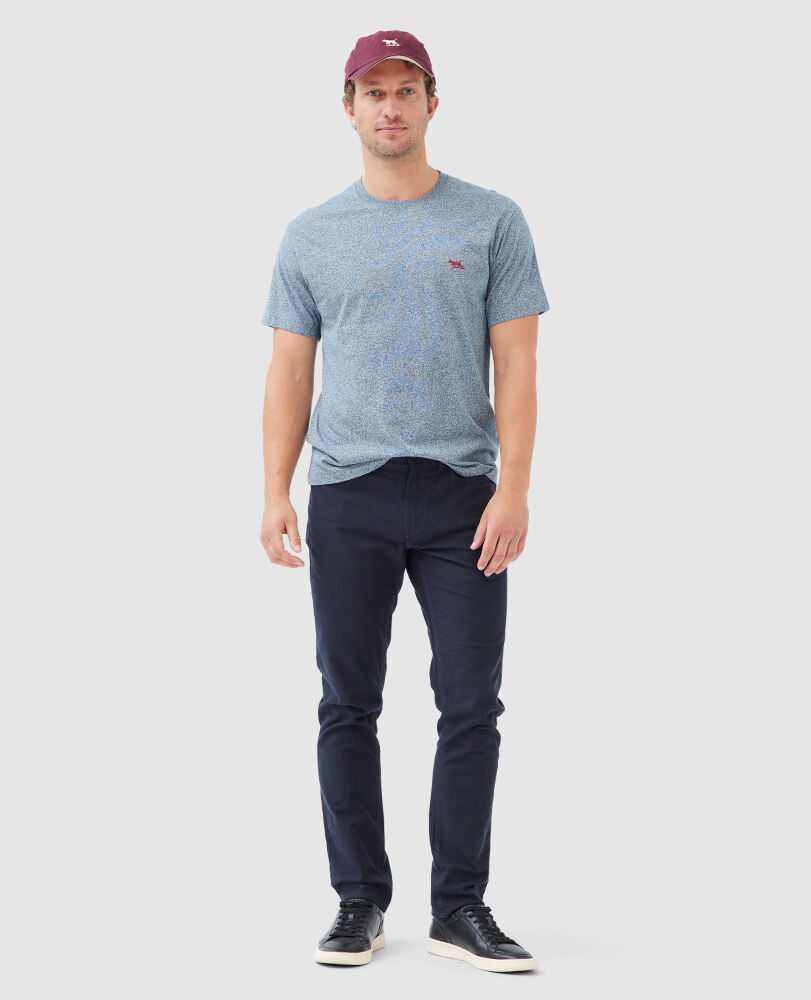 T-shirt droit The Gunn, DENIM, Off Front