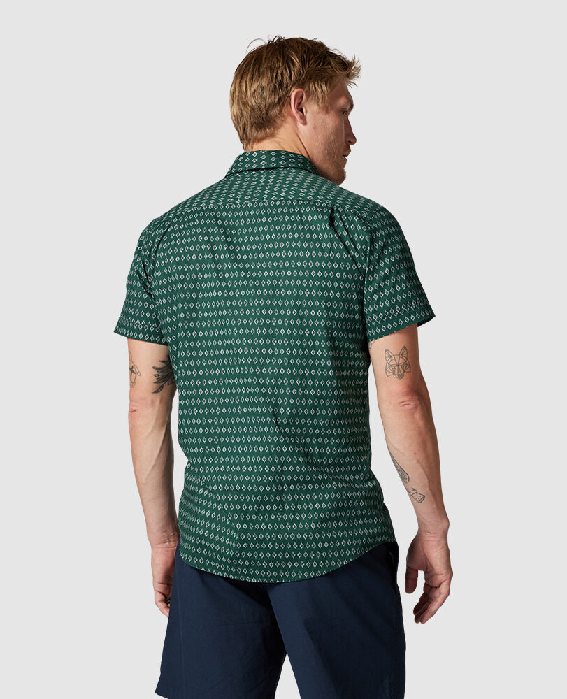 Warring Taylor Sports Fit Shirt, EMERALD, Back
