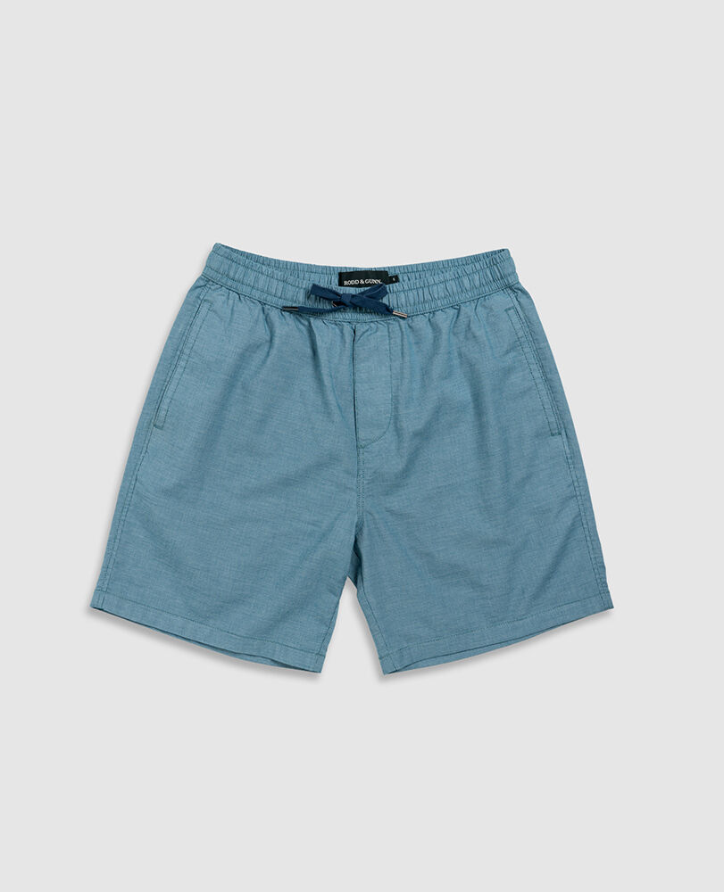 Gunn 7" Resort Short, TEAL, Flat Lay