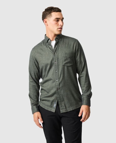 Barrhill Sports Fit Shirt, FOREST