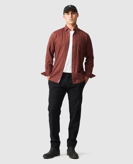 Barrhill Sports Fit Shirt, RUST
