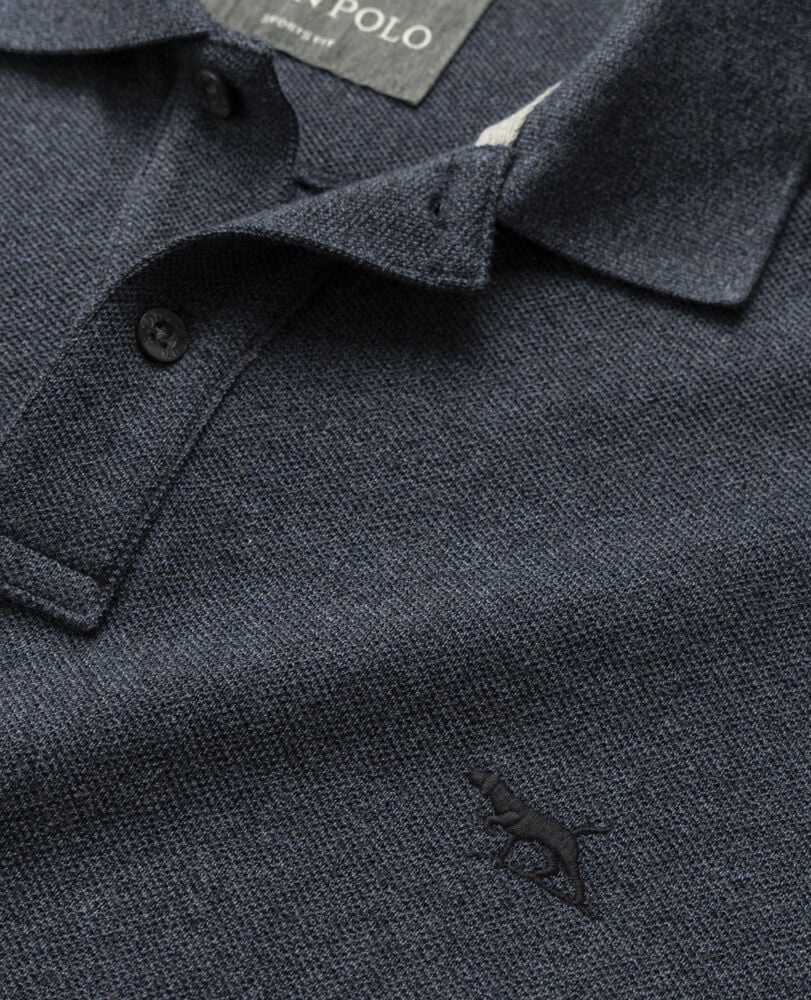 Long Sleeve Sports Fit Gunn Polo, MARINE, Detail 2