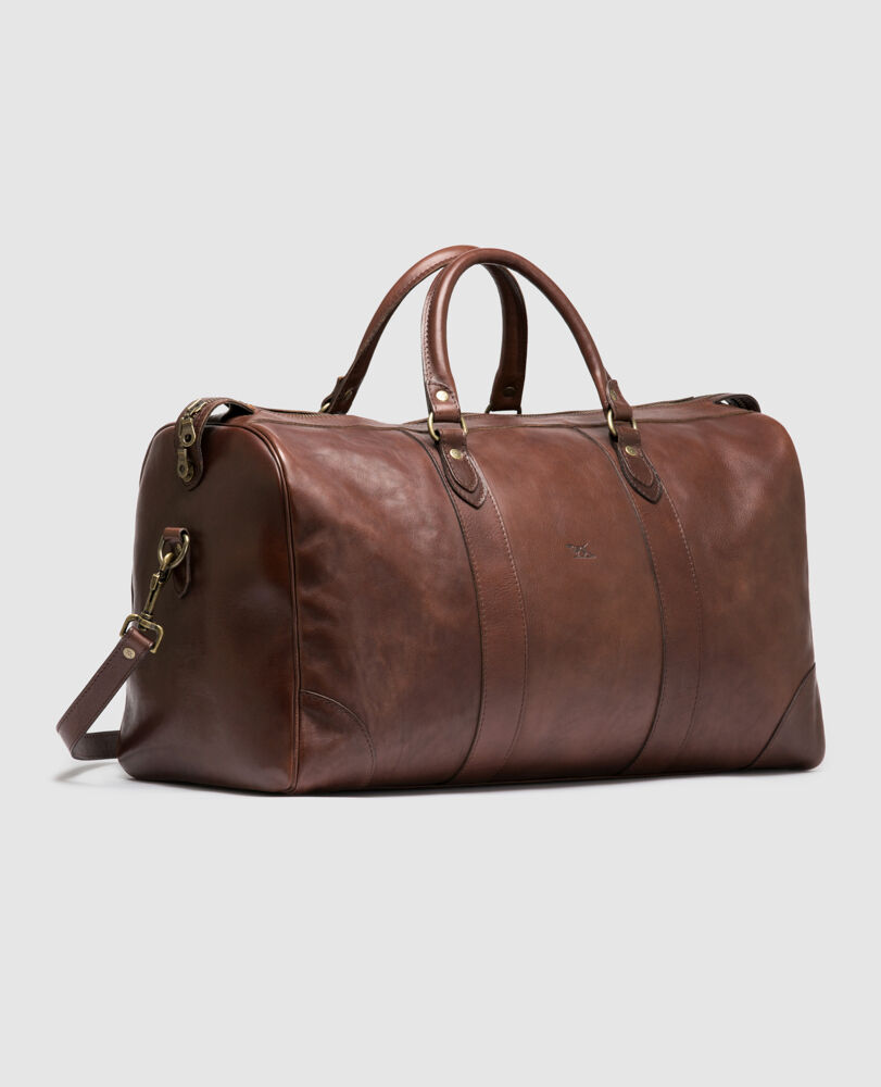 R&G Large Weekender, CHOCOLATE, Off Front