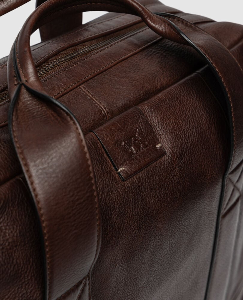 Dominion Briefcase, CHOCOLATE, Detail 2