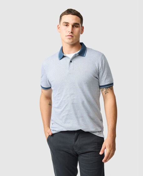 Lynden Sports Fit Polo, SNOW