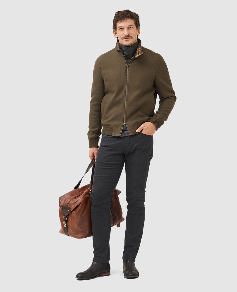 Eversley Jacket, OLIVE, Off Front