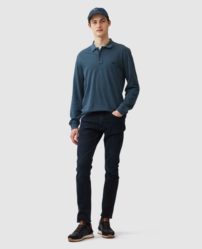 Ls Original Fit Gunn Polo, BLEU FONCÉ, Off Front