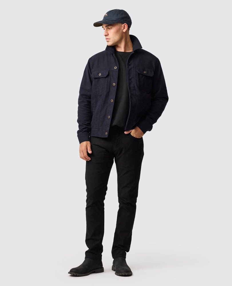 Greenbay Jacket, NAVY, Off Front