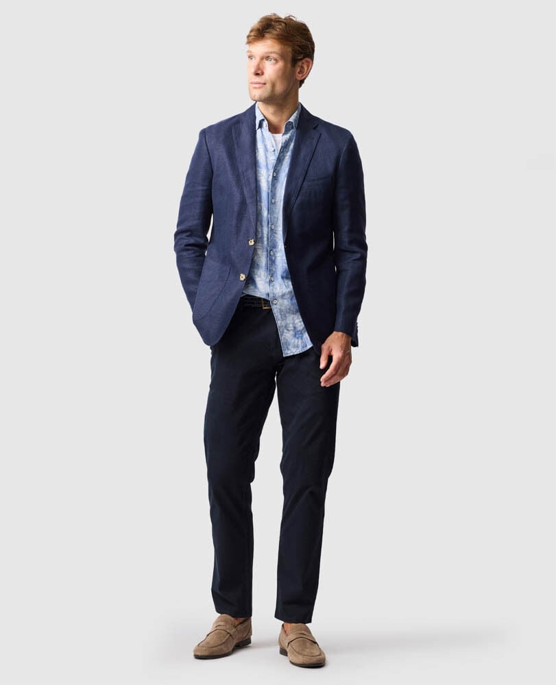 The Cascades Sports Fit Jacket, MIDNIGHT, Off Front