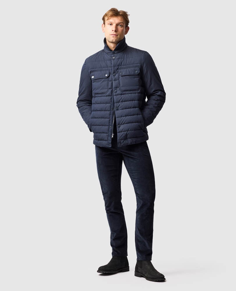 Slipper Bay Jacket, NAVY, Off Front