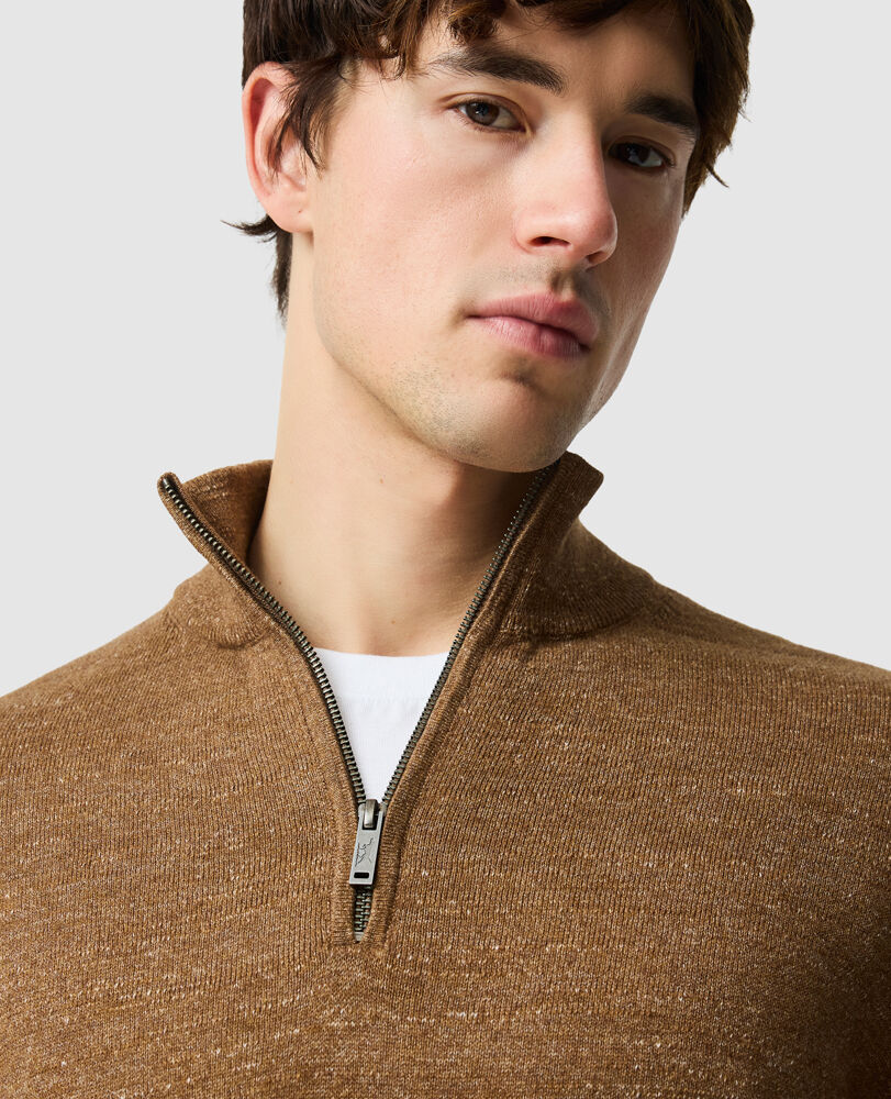 Fortrose 1/4 Zip Knit, MUSKAT, Detail 3