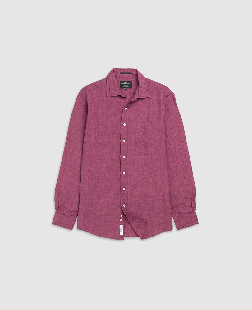 Chemise slim en lin Coromandel, BAIE, Flat Lay