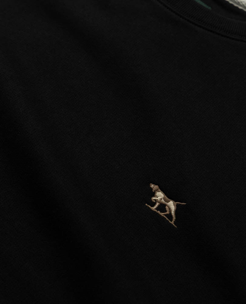 Otago Crew Neck Sweat, NOIR, Detail 2