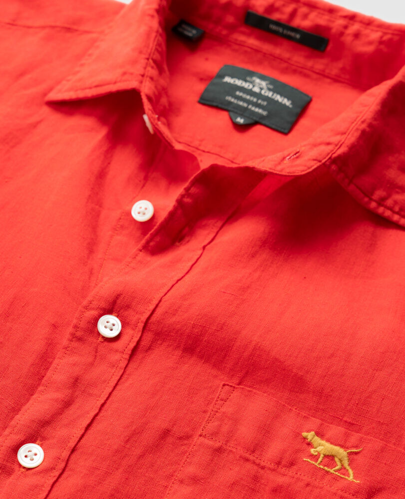 Coromandel 2 Sports Fit Shirt, CHILI, Detail 2