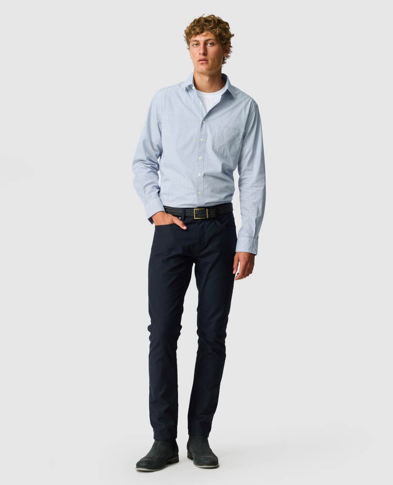 Edbrooke Hill Shirt, SKY, Off Front