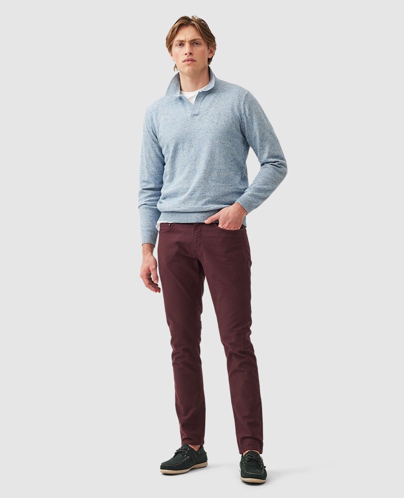 Motion 2 Straight Jean, GARNET, Off Front