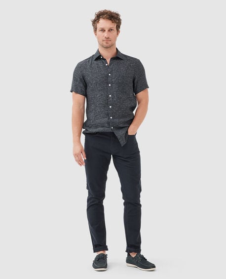 Palm Beach Sports Fit Shirt, BLACK PEARL