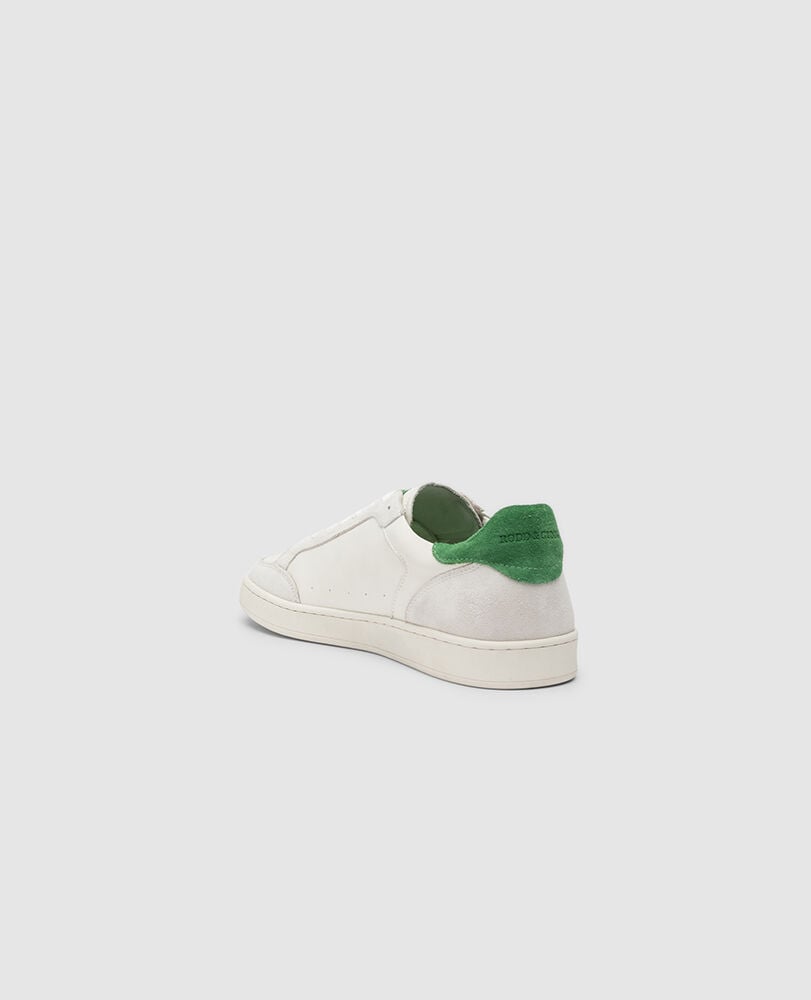 Sussex Street Sneaker, CHALK/EMERALD, Flat Lay