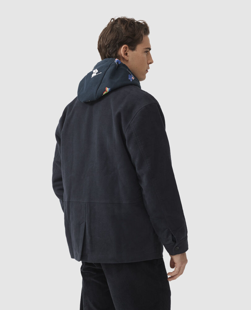 Seddon Park Jacket, NAVY, Back