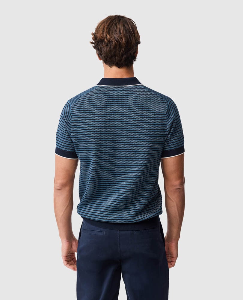 Oyster Island Knit, TEAL, Back