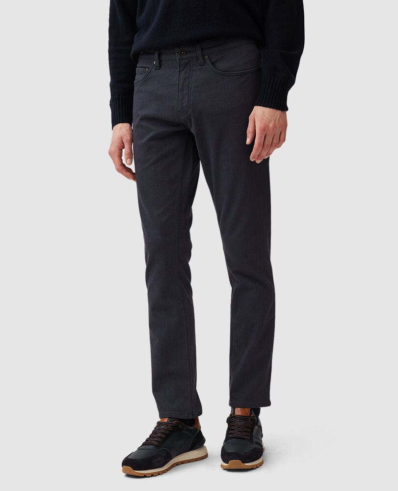 Motion Melange Straight Fit Jean, NAVY, Off Front