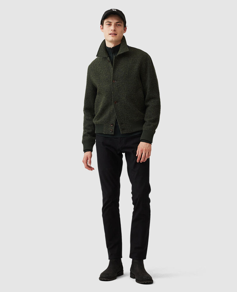 Basinghall Jacket, PINE, Off Front