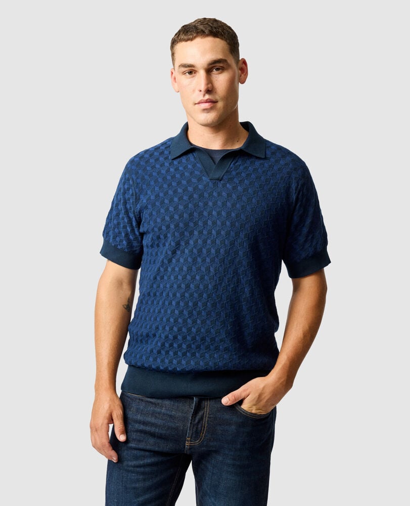 Galdfield Knit, OCEAN, Front