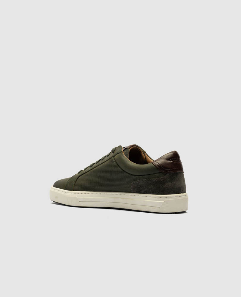 Transit Sneaker, DARK OLIVE, Flat Lay
