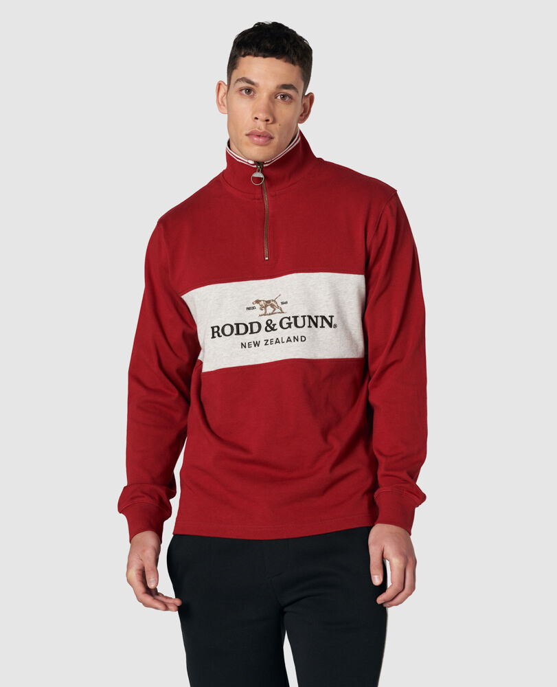 Fernmark Rugby Top, CURRANT, Front