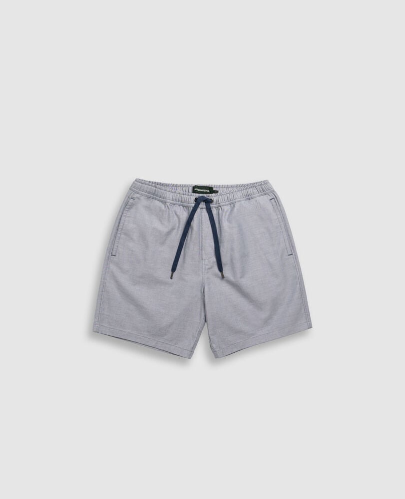 Gunn 7" Resort Short, DENIM, Flat Lay