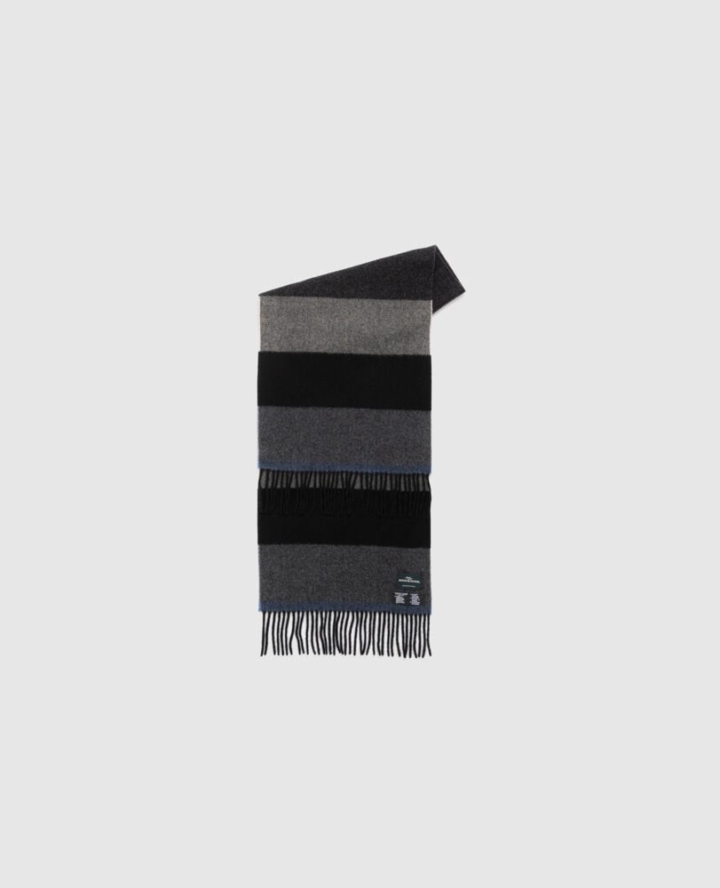 Frankton Stripe Scarf, NERO, Front