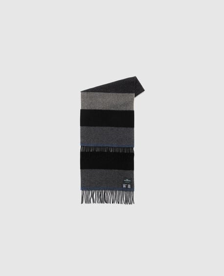 Frankton Stripe Scarf, NERO