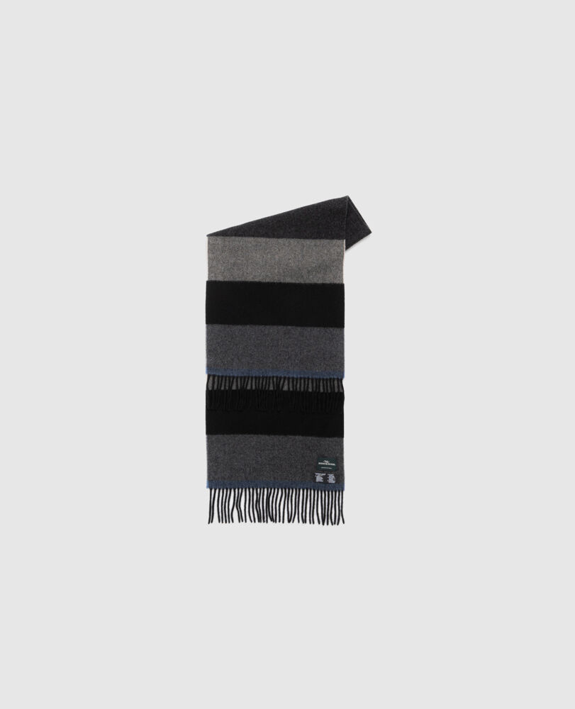 Frankton Stripe Scarf, NERO, Front