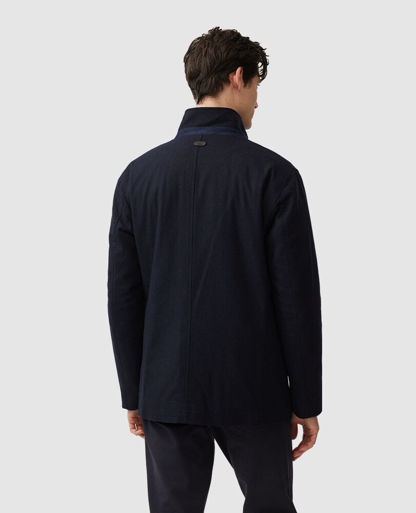Jacke Longbush, NAVY, Back