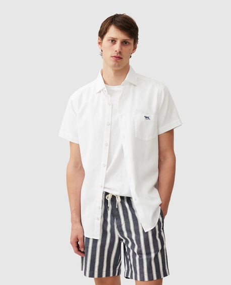 Airtex Sports Fit Shirt, BLANC