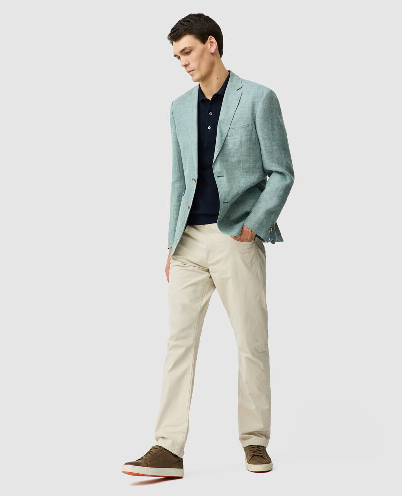 The Cascades Sports Fit Jacket, AQUAMARINE, Off Front