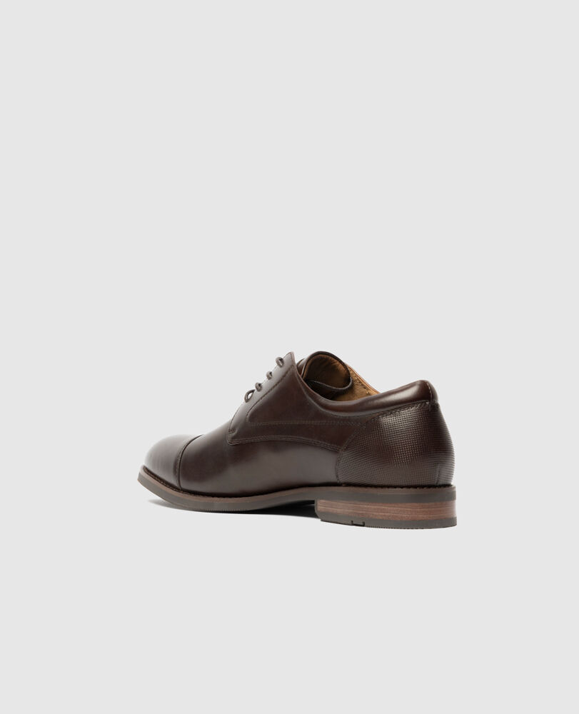 Loburn Derby Shoe, CHOCOLATE, Flat Lay