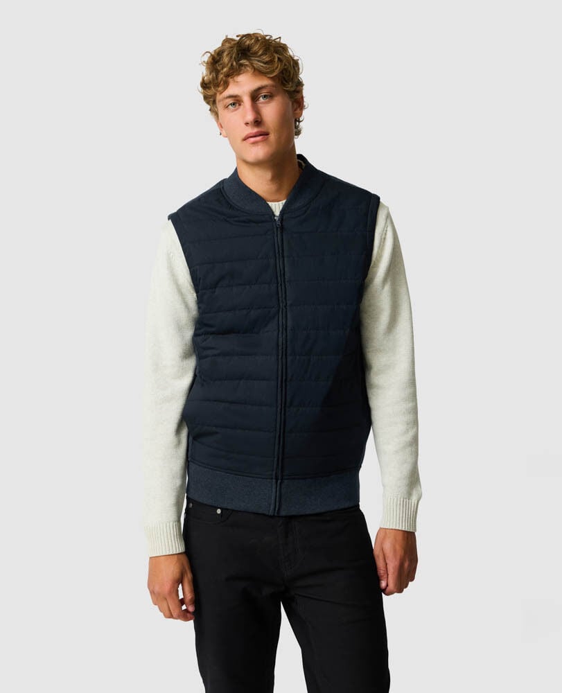 Woodside Vest, NAVY, Front