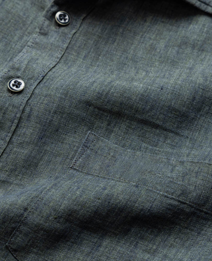 Coromandel Hemd mit sportlicher Passform, ASCHGRAU, Detail 2