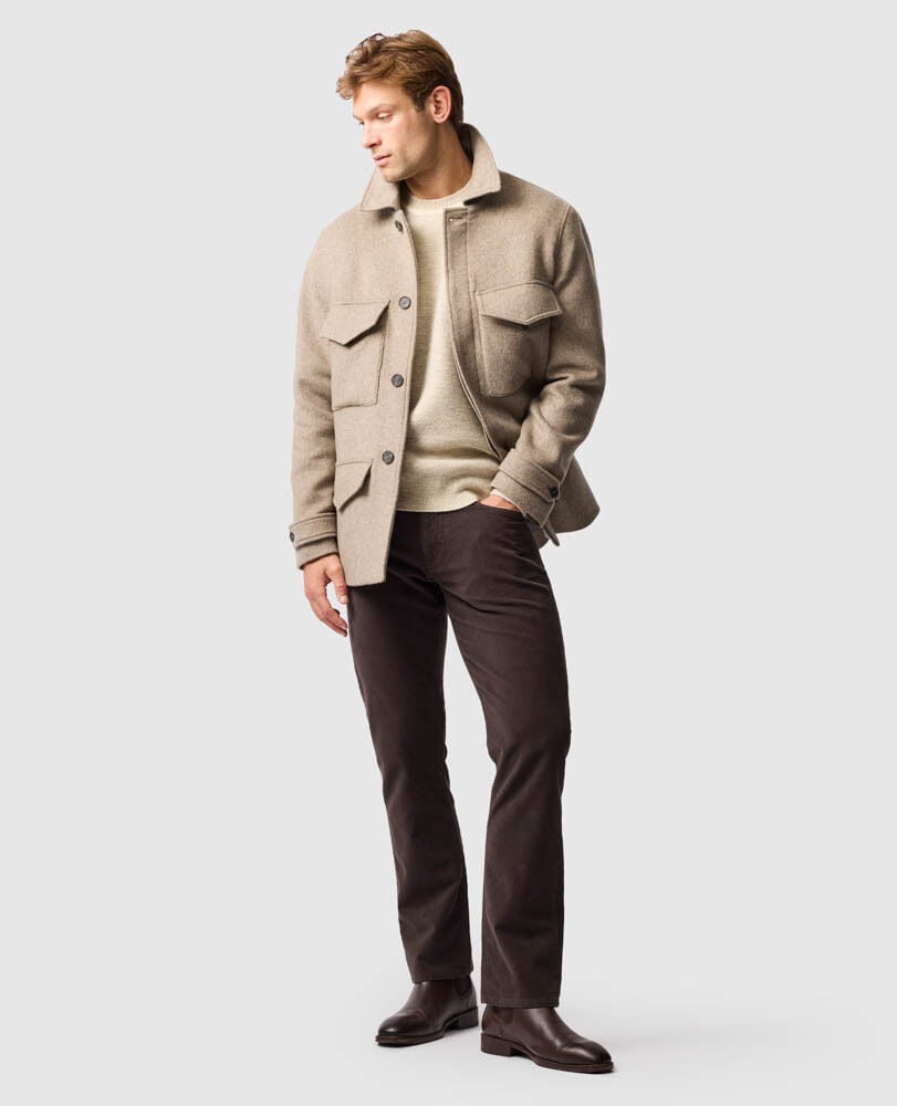 Heyward Coat, FAWN, Off Front