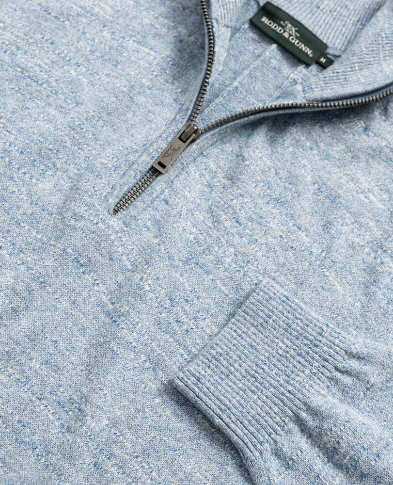 Fortrose 1/4 Zip Knit, OCEAN, Detail 2
