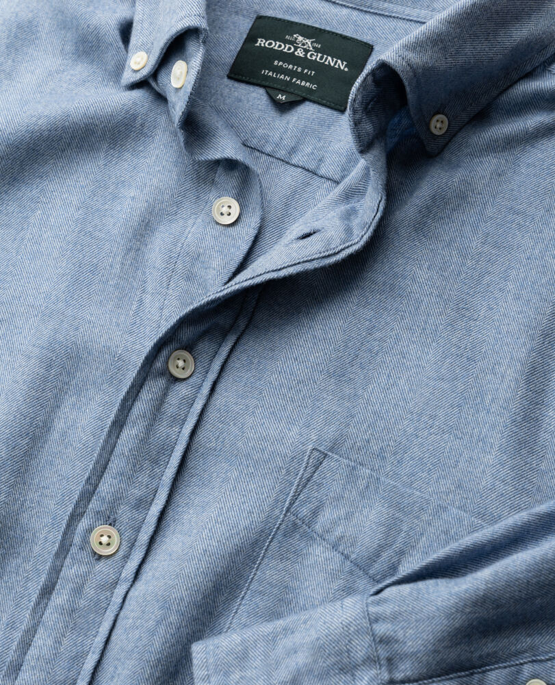 Barrhill Sports Fit Shirt, CHAMBRAY, Detail 2