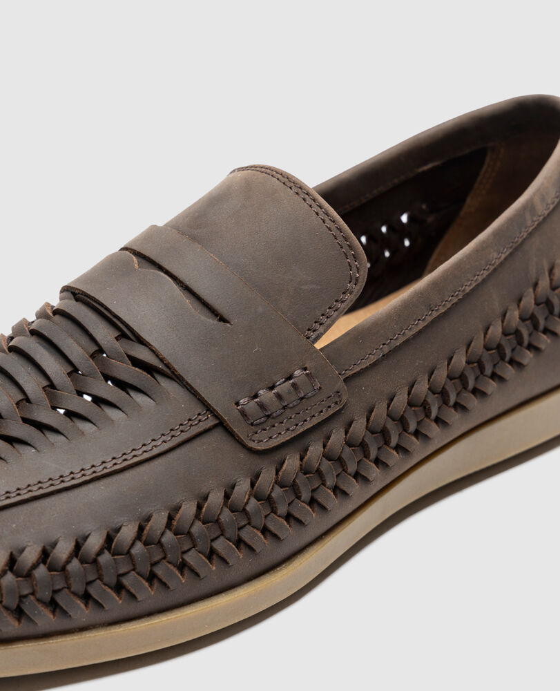 Gisborne Huarache Slip On, CHOCOLATE, Detail 3