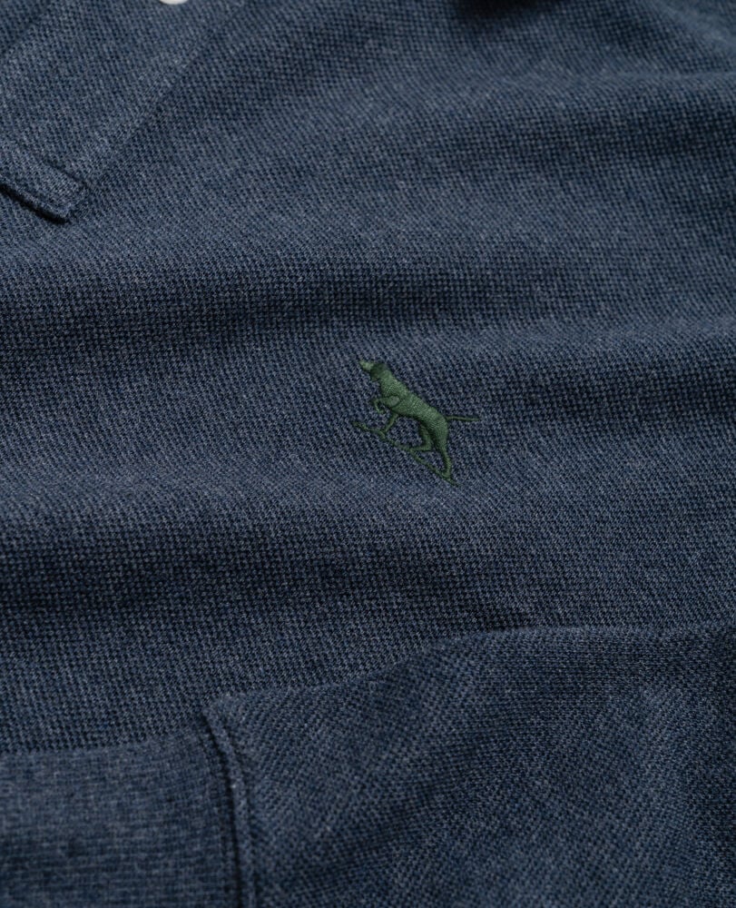 Long Sleeve Sports Fit Gunn Polo, DEEP OCEAN, Detail 2