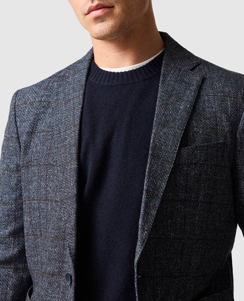 Selwyn Island Sports Fit Jacket, PEWTER, Flat Lay